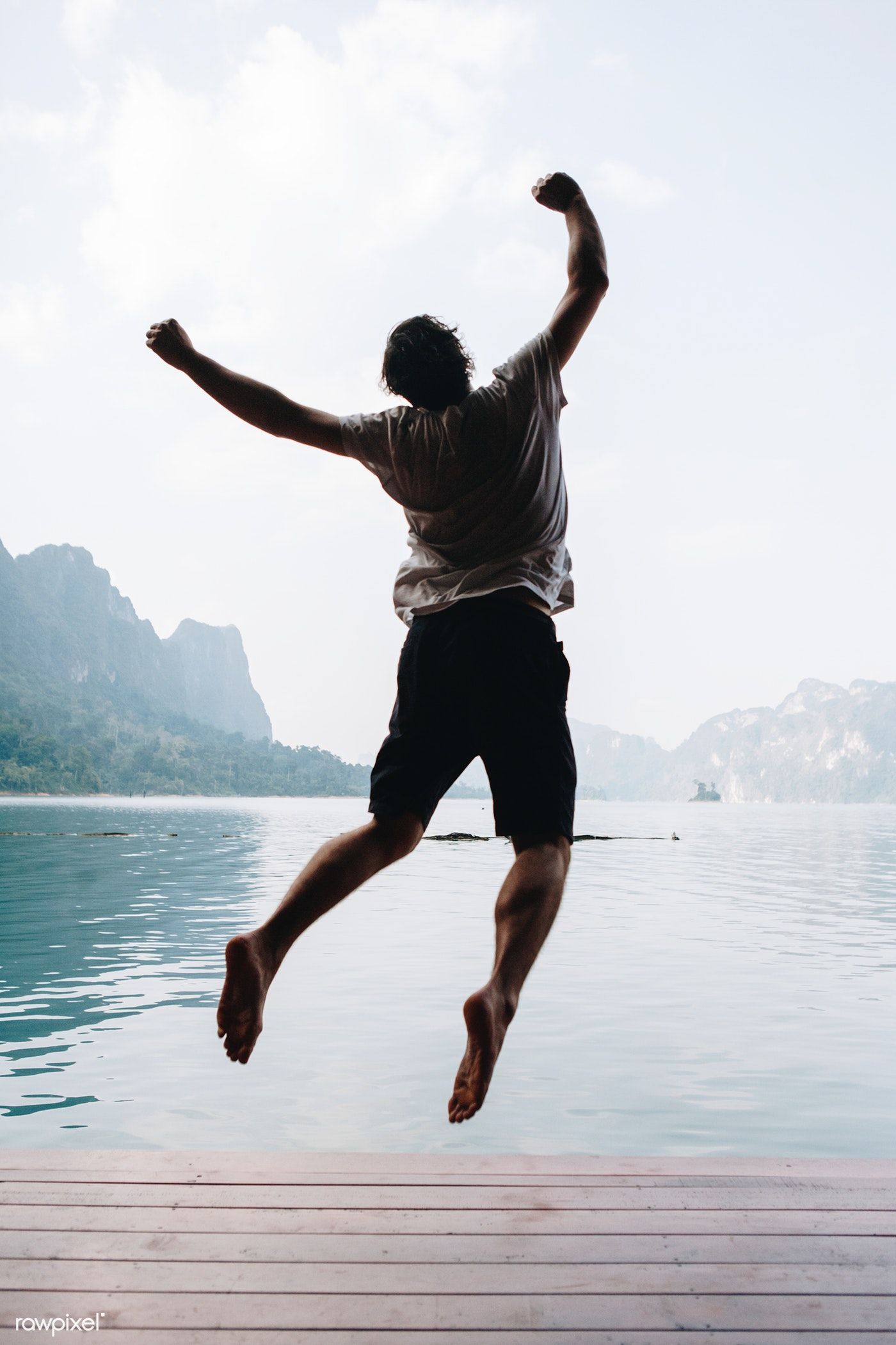 jumping for joy after a life coaching session